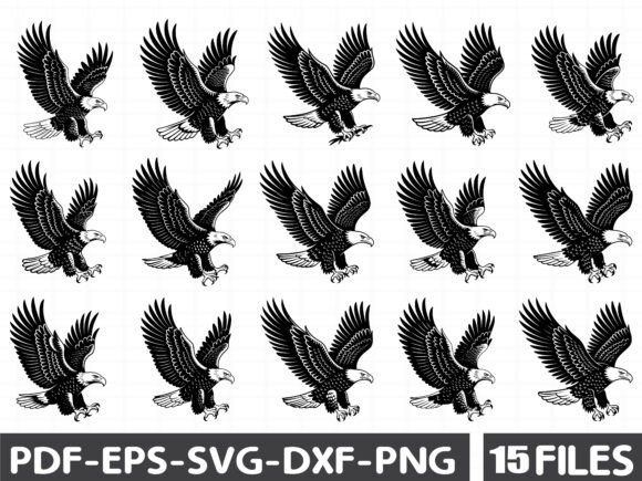 Brushstroke Patriotic American Eagle