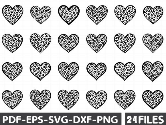 Cheetah Heart Svg, Valentine Svg