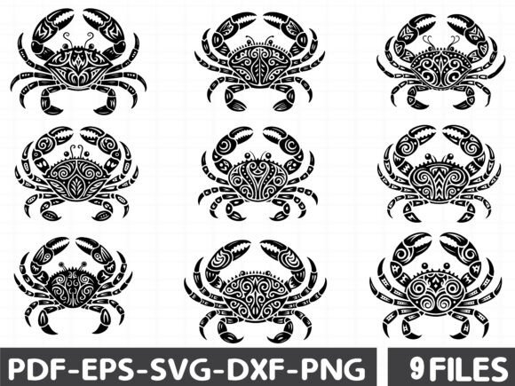 Crab Celtic Stencil