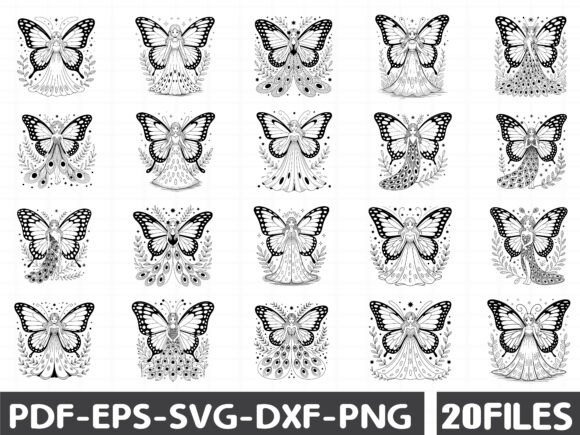 Fairies SVG Transparent Magical Series