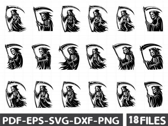 Grim Reaper Skeleton Cut