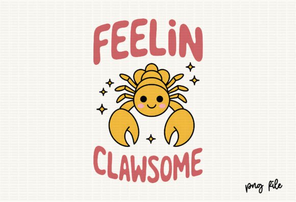 Hand Drawn Line Art Summer Lobster SVG
