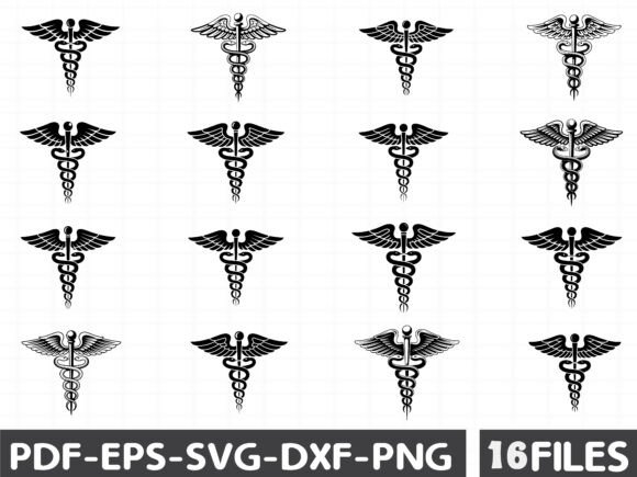 Medical Symbol SVG, Caduceus Svg