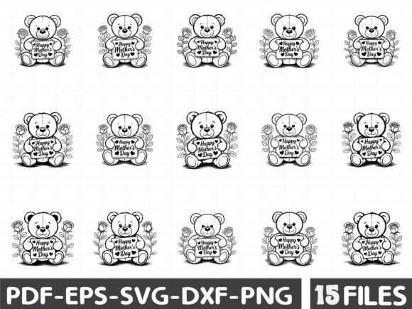 Mother’s Day Teddy Bear Clipart