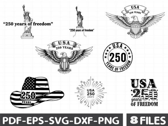 Patriotic USA 250 Years of Freedom