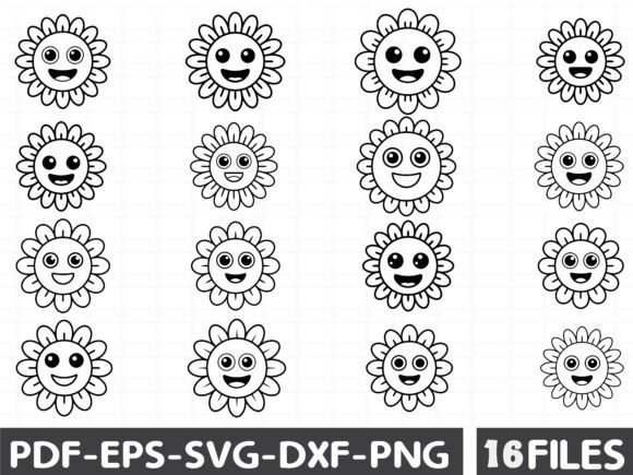Smiley Face SVG, Daisy Happy Face