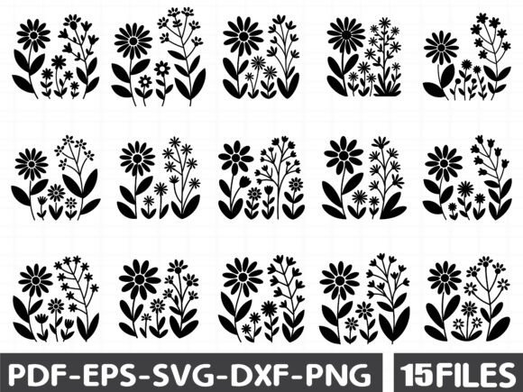 SVG Spring Floral Frame