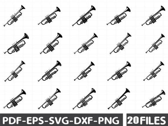 Trumpet SVG: A Bold Embroidery Design