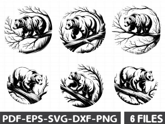 Walking Grizzly Bear Svg, Wildlife Svg