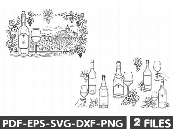 Wine Bottle SVG Collection